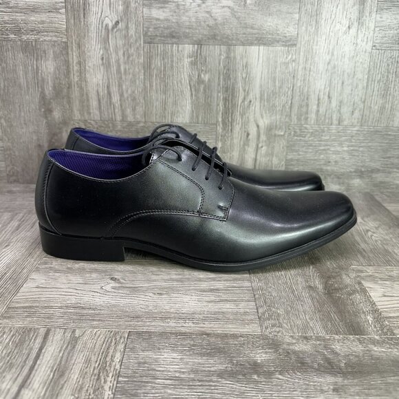 Perry Ellis Men's size 10 Black Dress Shoes - Picture 1 of 6